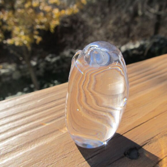 Vintage Hadeland of Norway Crystal Glass Penguin Bird Art Figurine Paperweight - Picture 6 of 8